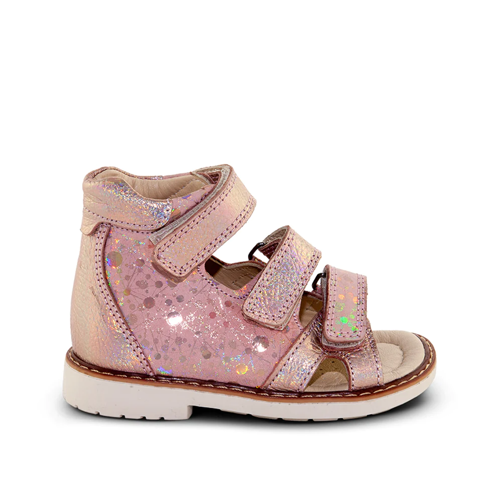 A little girl's pink sandal with sparkles - SOPHIA SPARKLE standard cut supportive sandals