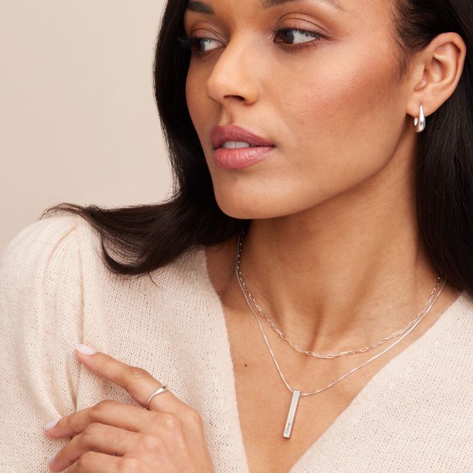 Totem 3D Bar Necklace