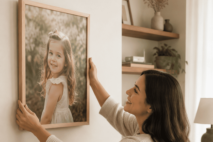 4 Best Types of Wood for Picture Frames A maple wooden frame.