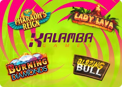 a bunch of logos that are on a green background
