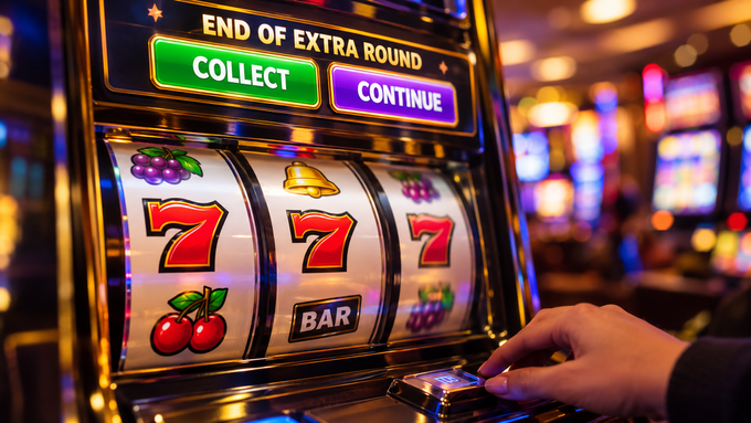 Collect or Continue: What End-of-Extra-Round Prompts Mean When Spinning