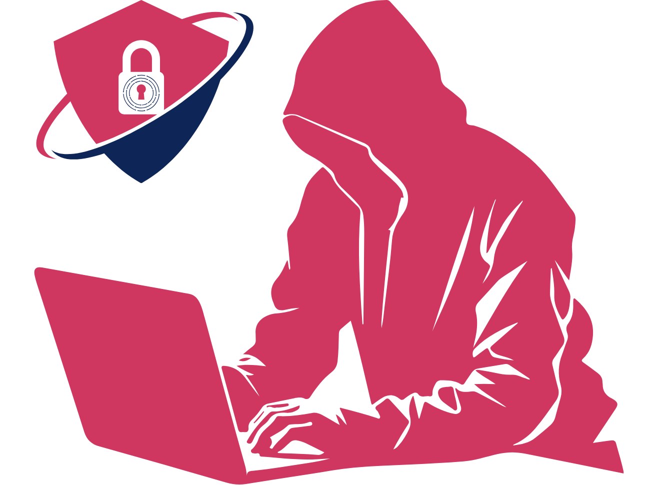 a person in a hoodie using a laptop