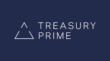 a blue background with the words, a treasury prime