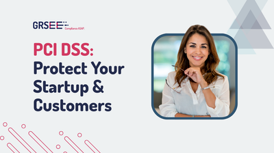 a woman in a white shirt with the words pci dss protect your start