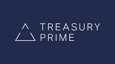 a blue background with the words, a treasury prime