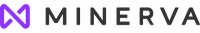 a black and purple logo with the word mnn