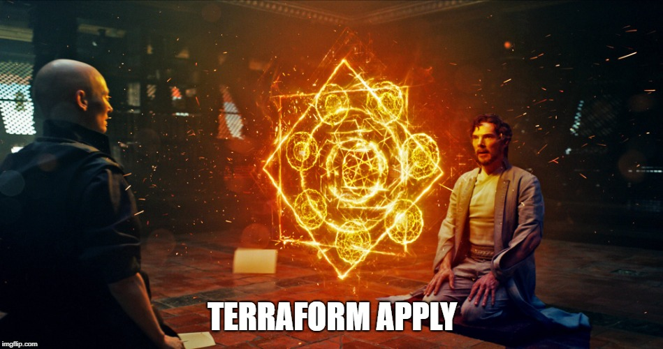 Terraform apply meme