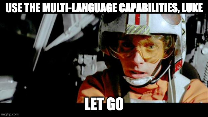 Multi language capabilities meme