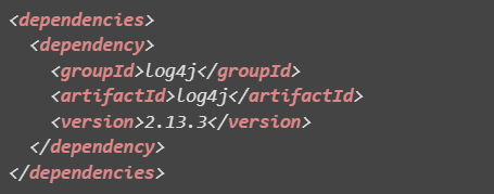 Log4J dependencies example