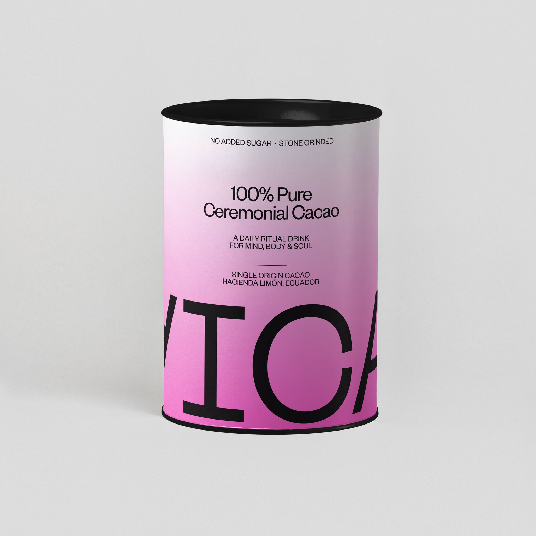 a can Kaikao's 100% Ritual (Ceremonial) Drinking Cocoa on a white background