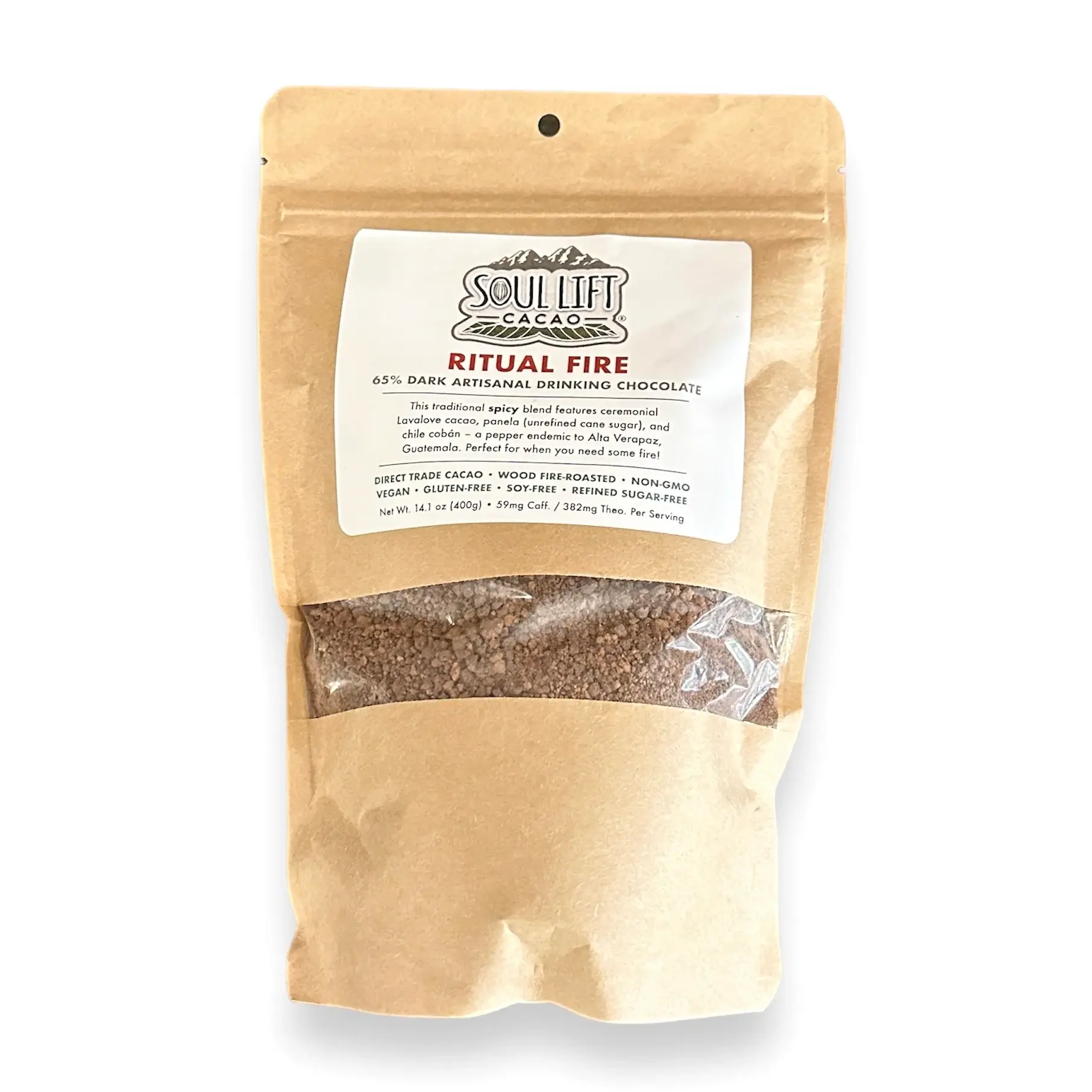 A Bag of Soul Lifee Ceremonial Cacao - Ritual Fire.