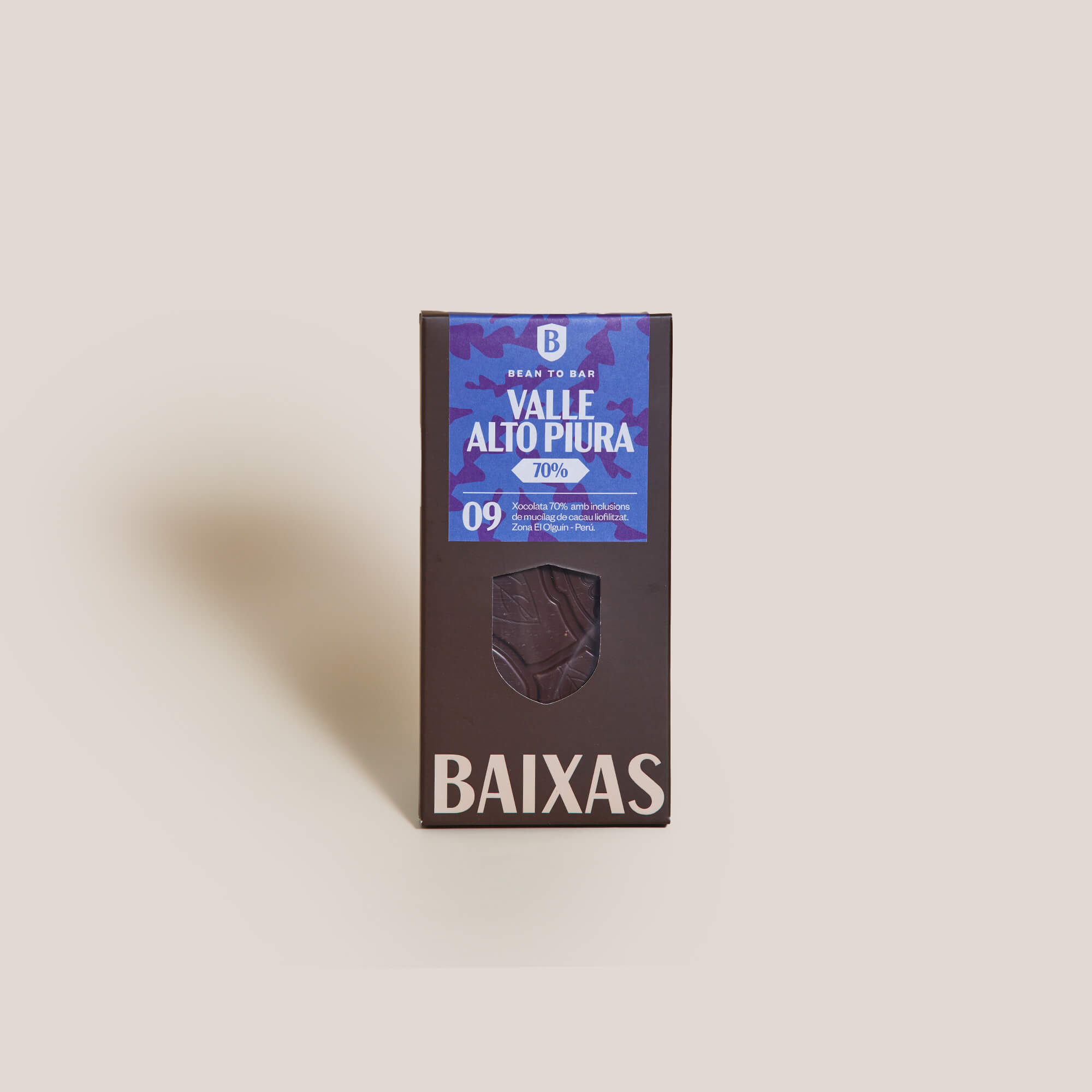 A BAIXAS Valle Alto Piura tile chocolate.