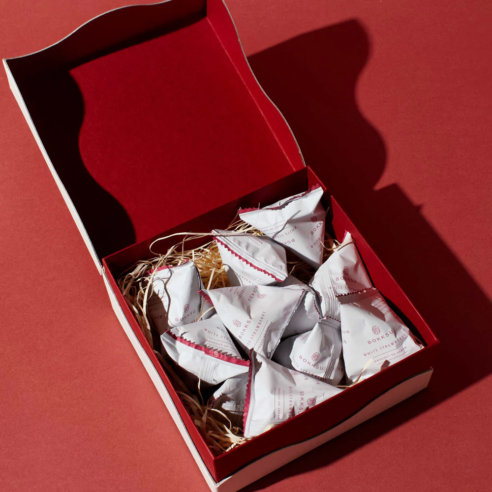 Bokksu White Chocolate Strawberries Gift Box