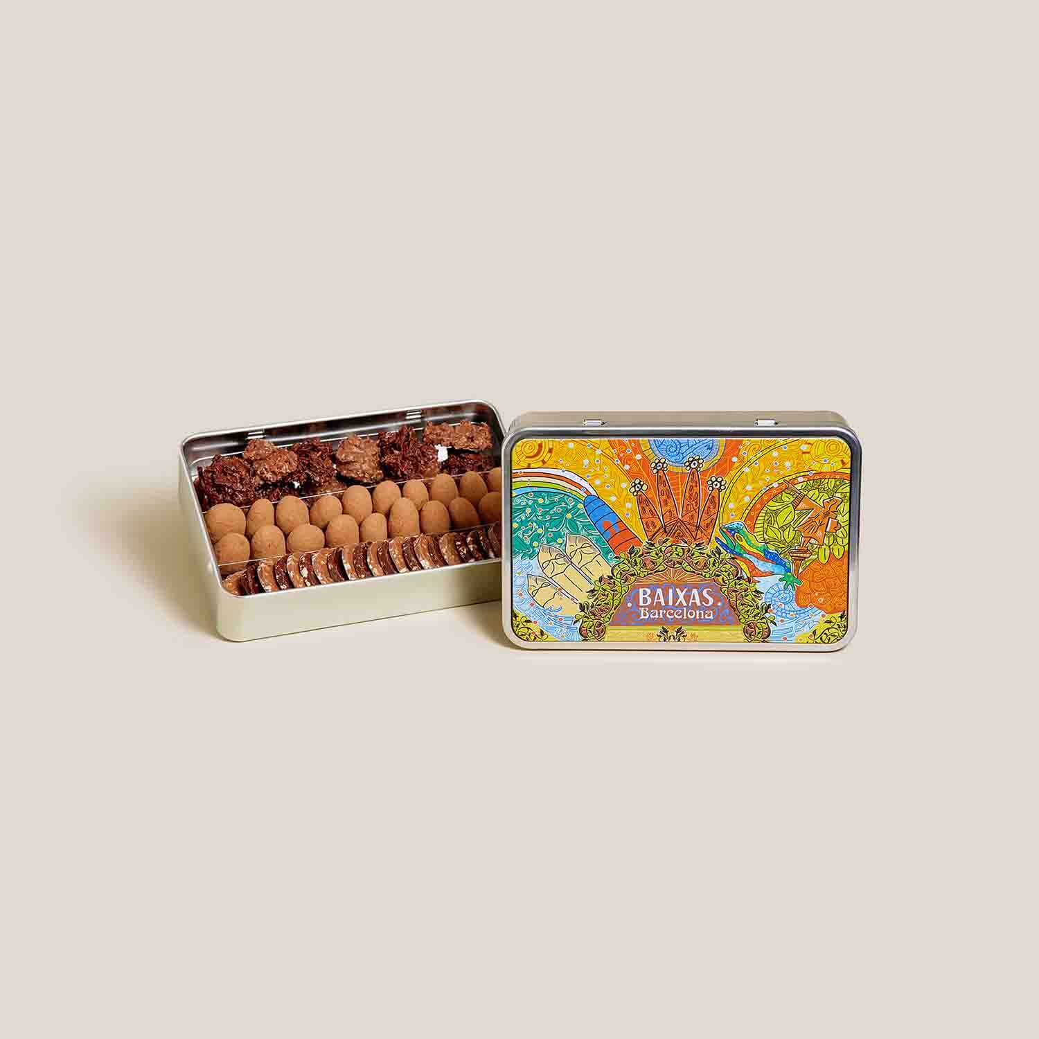 A BAIXAS Gaudí Box Barcelona with neulons, Catanias and Chocolate delights..