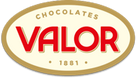The logo for valor chocolates.