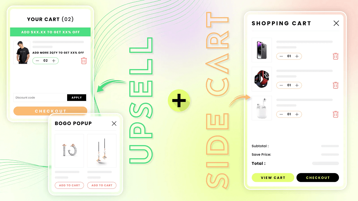 AIOD ‑ All Automatic Discount Upsell & Side Cart