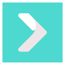Forward App Logo - a white arrow on a light blue background