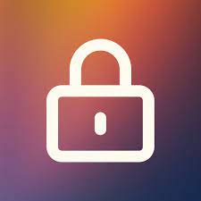a lock icon on a blurred background