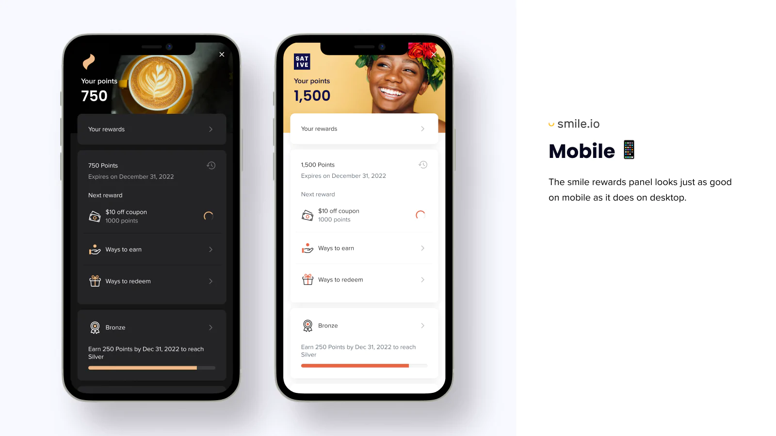 Smile.io_Mobile Functionality