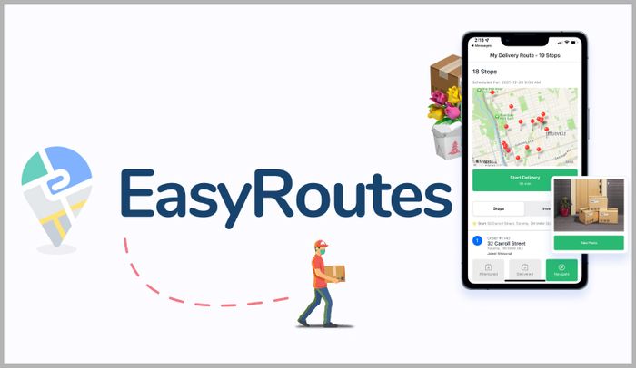 Promotional Image for EasyRoutes App