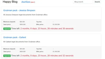 a screen shot of a website with a number of articles