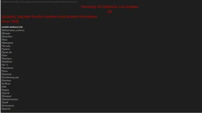 a black screen with a red font on it