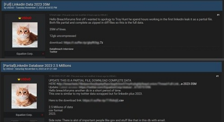 USDoD leaked a database on BreachForums USDoD leaked a database on BreachForums