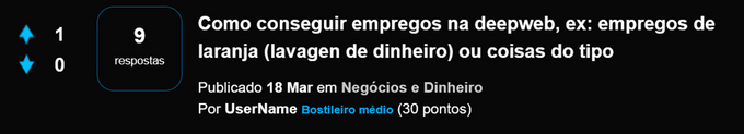 Post on “Exillio404” a Brazilian specialized forum. Post on “Exillio404” a Brazilian specialized forum.