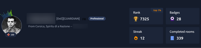 The actor’s website and profiles from TryHackMe and GitHub The actor’s website and profiles from TryHackMe and GitHub