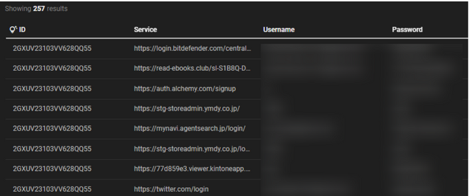 a screen shot of a web page with a black background