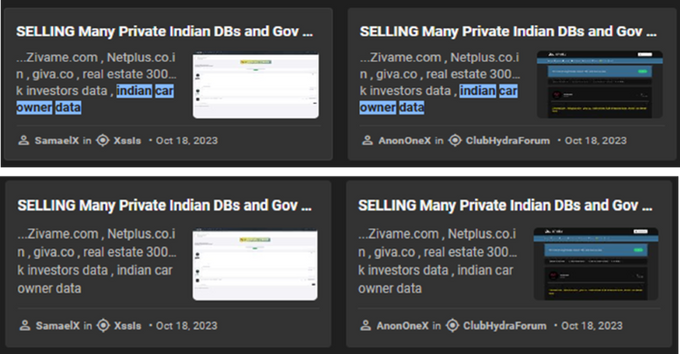 Lucifer as “SamaelX” and “AnonOneX” posting the same data