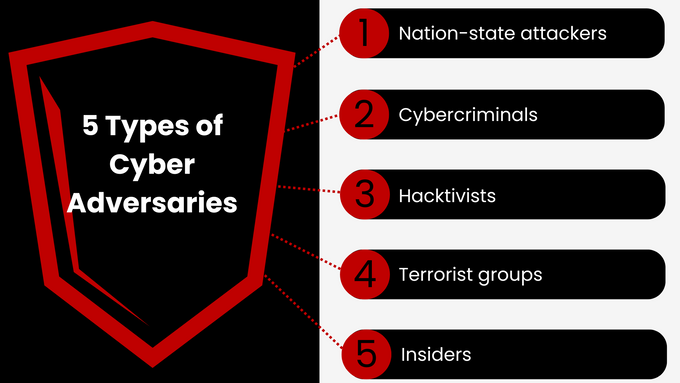 five types of cyber adversities