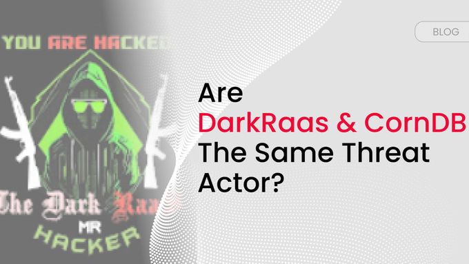 a poster with the words are darknesss and corndb the same threat actor?