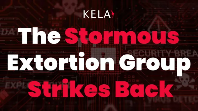 the stormous extortion group strikes back