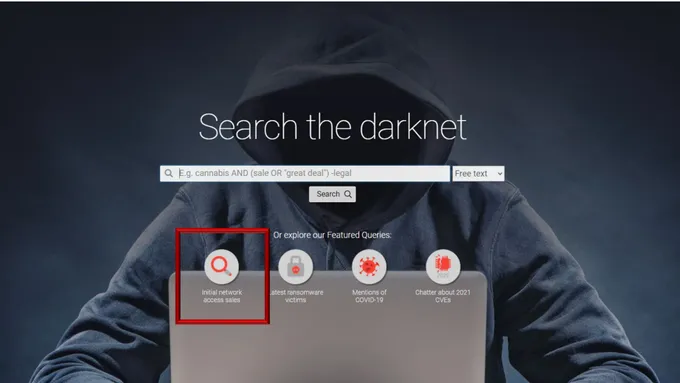 a computer screen with the search button highlighted