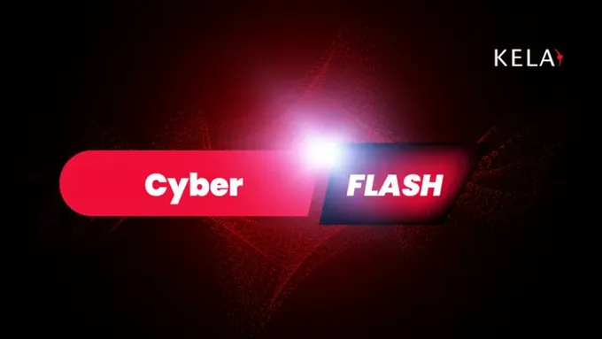 a red and black sign that says cyber flash