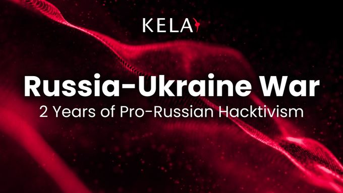 a red background with the words russian war 2 years of pro - russian hacktiv