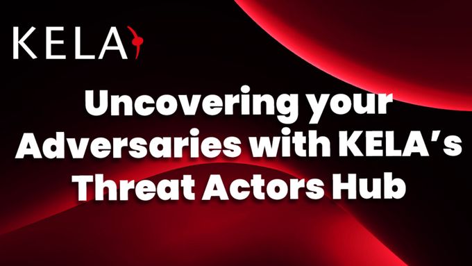 a red and black background with the words kela