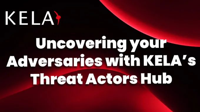 a red and black background with the words kela
