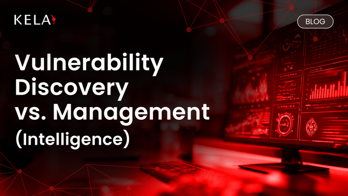 a computer screen with the words vulnerability discovery versus management