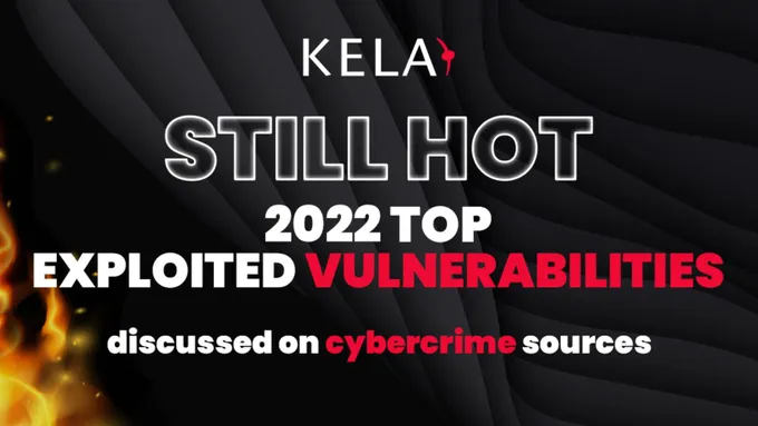 a black background with a red flame and the words kela still hot on it