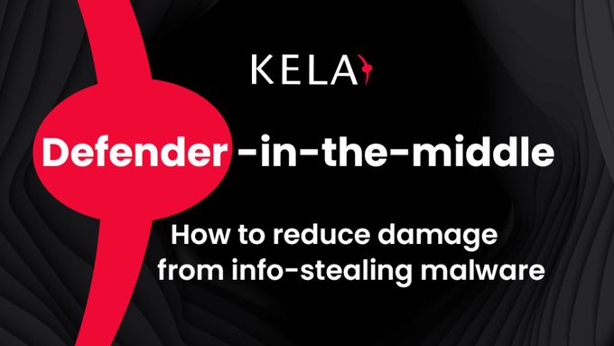 a black and red poster with the words kela defender in the middle
