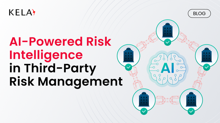 a white background with the words ai - powered risk intelligence in third - party risk