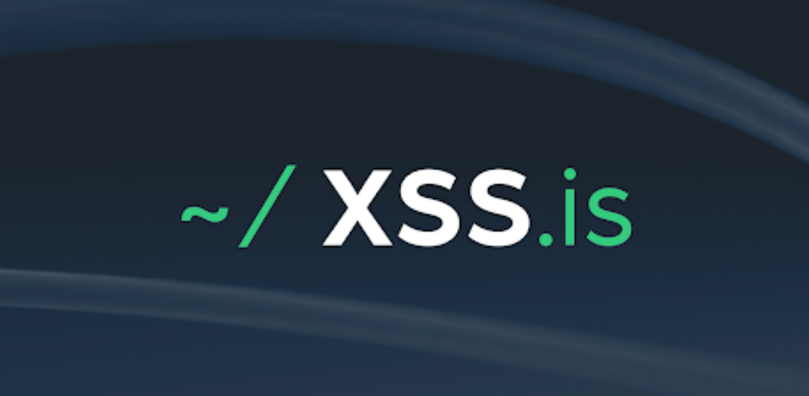 the logo for xss is on a dark background