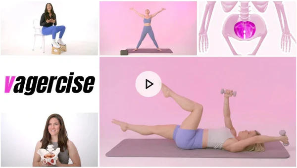 a collage of photos of a woman doing yoga