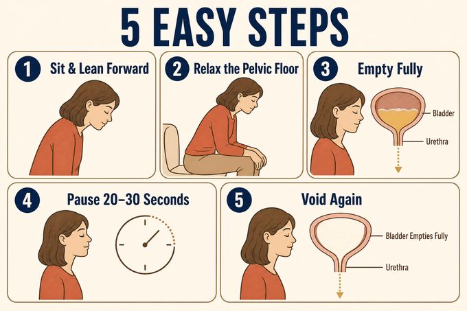 a poster explaining how to double void