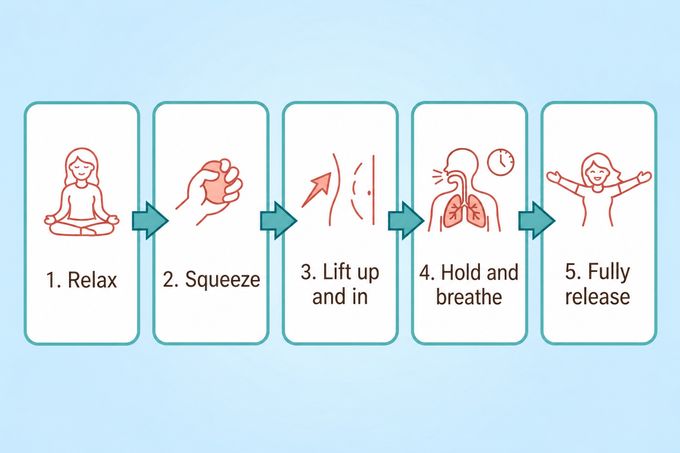 The 5 steps of a correct Kegel
