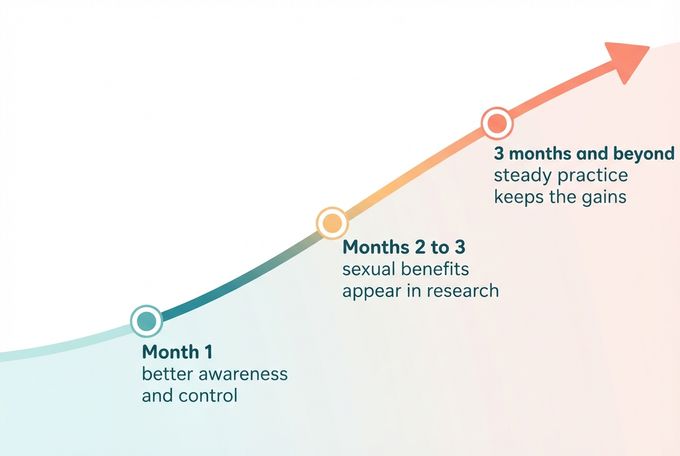 Realistic timeline for Kegel results