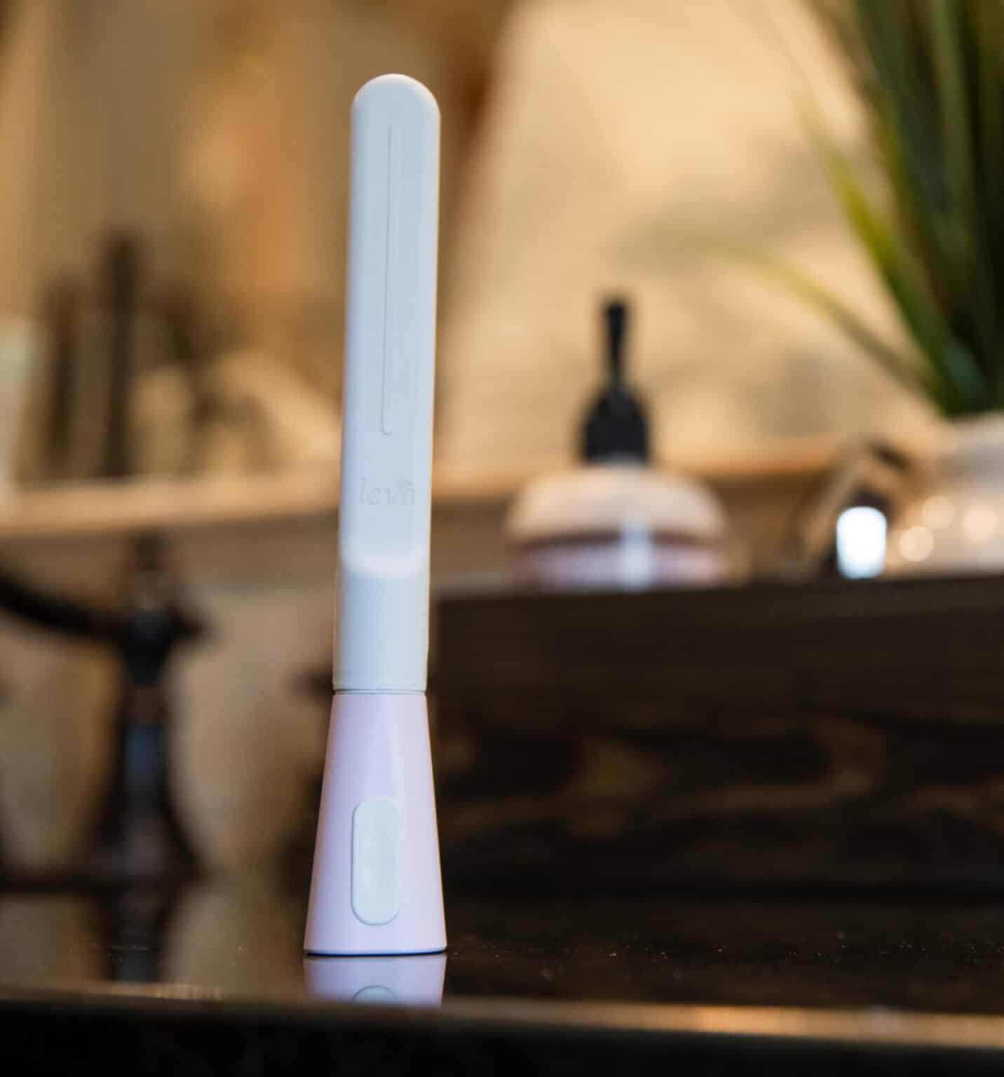 a close up of a toothbrush on a table