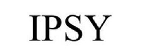 a black and white photo of the word ipsy